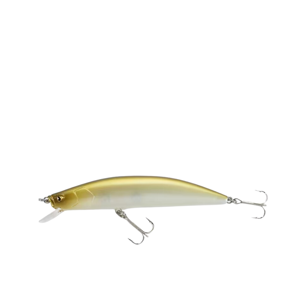 Caperlan Lure Fishing Minnow Jerkbait Plug Bait MNWFP 100 F - Grey Ayu Back