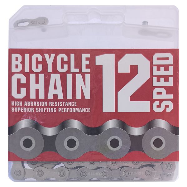 Fluir 12 Speed Bicycle Chain Silver Electroplated 126L