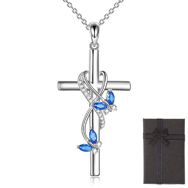 Butterfly Cross Pendant Necklace