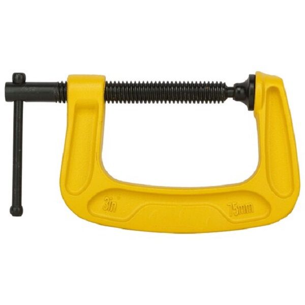FI- Heavy-Duty, G-Clamp Yellow/Black : Size 75MM (3")
