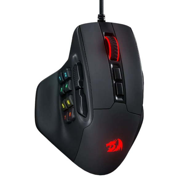 Powerful Black RGB 6200DP 15 Buttons Gaming Mouse