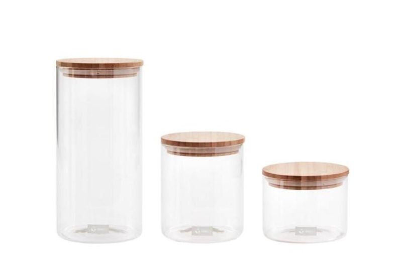 3 Piece Multisize Tempered Glass Food Storage Container