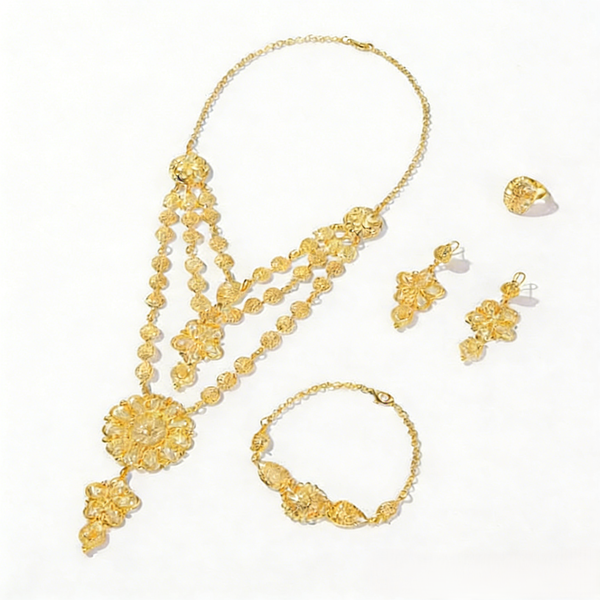 ZELTRYN Arab Style Bridal Jewelry Set