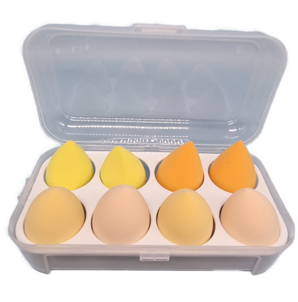 Pro Blending Makeup Sponges Set of 8 Yellow