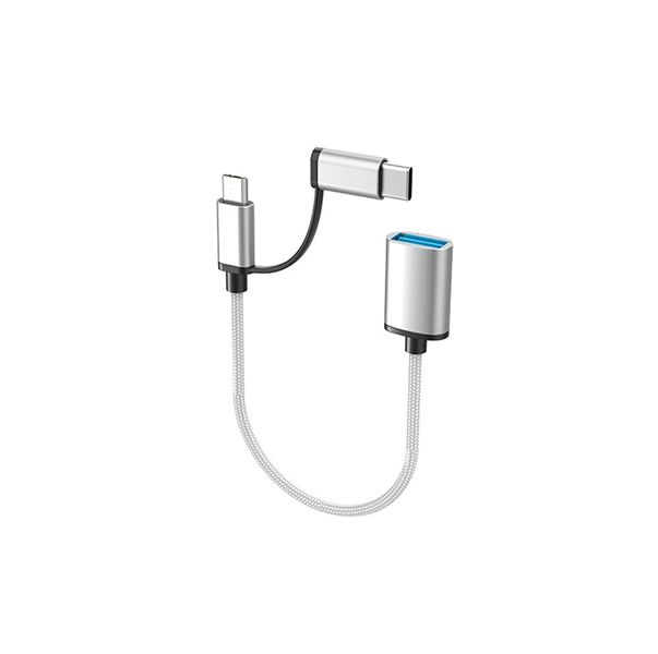 2-in-1 USB 3.0 OTG Converter Adapter - Micro USB &amp; Type-C DU18