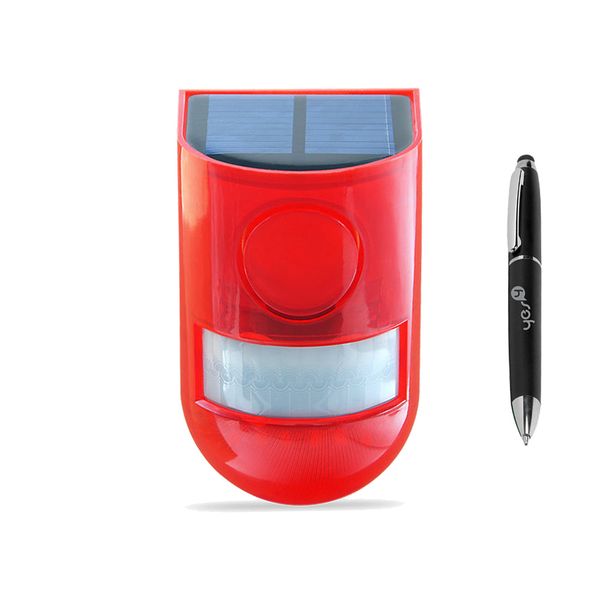 Solar Alarm Lamp Outdoor PIR Motion Sensor Bundle