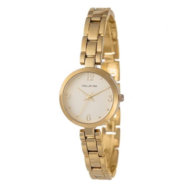 Hallmark Ladies Champagne Dial Watch