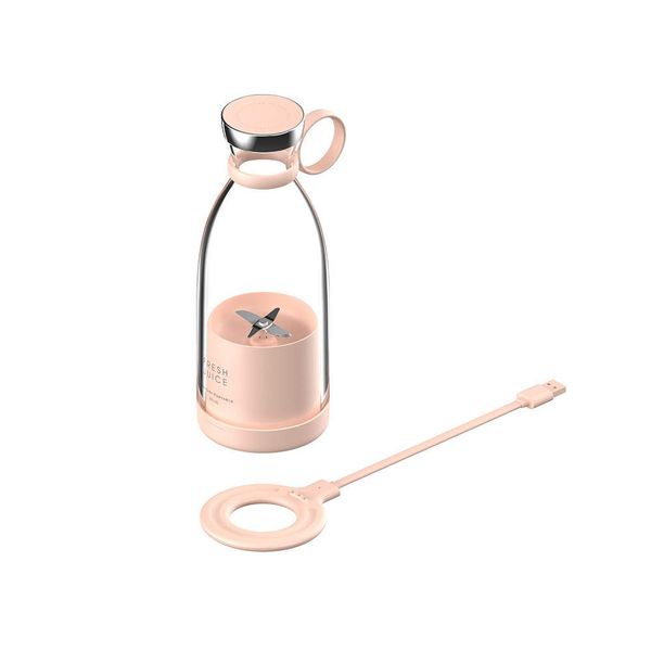 Mini Blender Pink - Portable, Rechargeable (350ml)