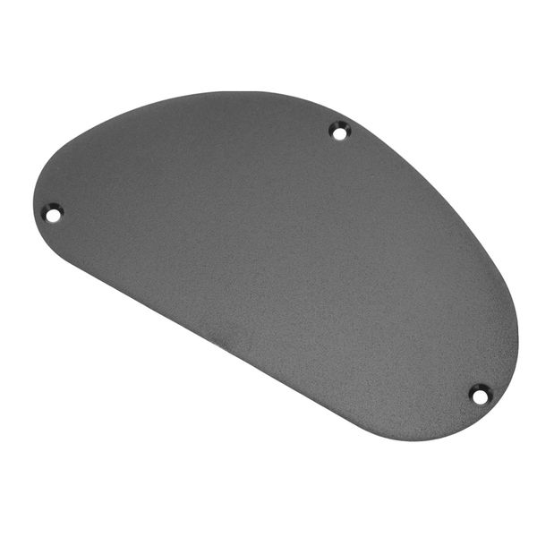 Black plastic electric guitar backplate