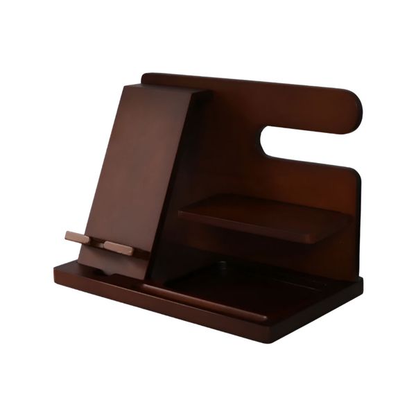 Wooden Phone Docking Station Table Organizer