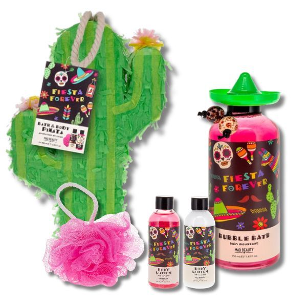 Mad Beauty Fiesta Forever Deluxe Bath Time - Piñata &amp; Bubble Bath Gift Set