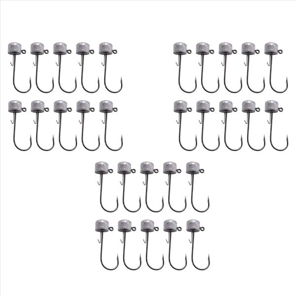 30Pcs Ned Rig Jig Head Finesse Mushroom Jig Heads For Soft A