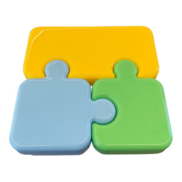 Kids Puzzle Snack Container - Separate 3 Portions
