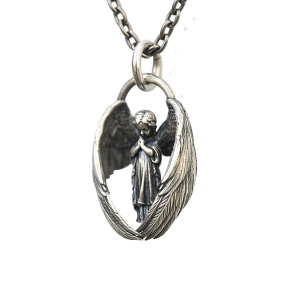 Angel Prayer Pendant Necklace