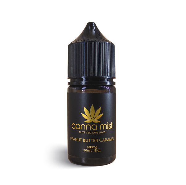 CBD Vape Juice 500mg Peanut Butter Caramel 30ml Canna Mist