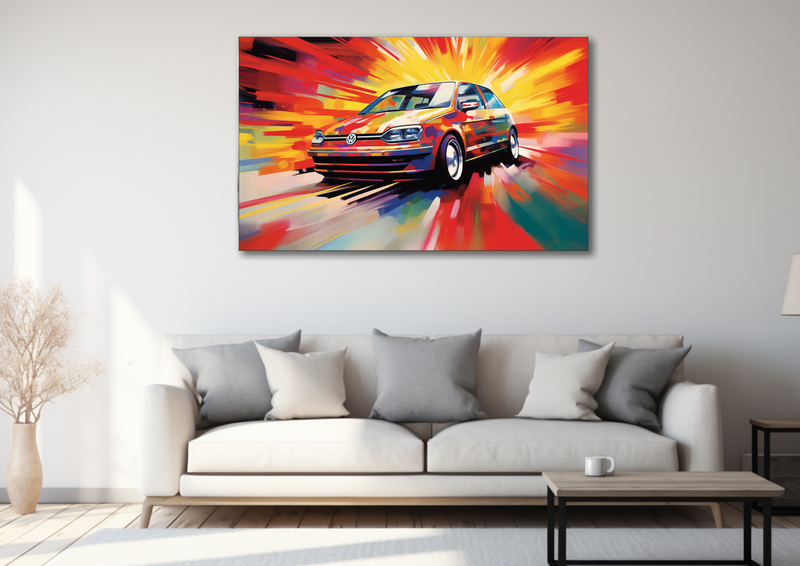 Canvas Wall Art - Drynamic Duo Vibrant Abstract - MT0132