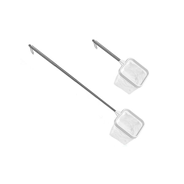 2Pack Aquarium Net - Small Fish Tank Tool, Stretchable Mesh Scoop