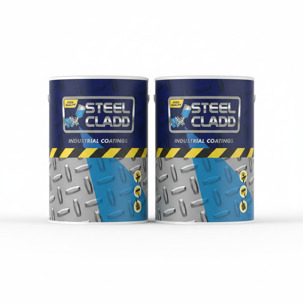 Steel Cladd Quick Dry Enamel Paint - Fiat Brown, 1Liter for Steel - 2 Pack