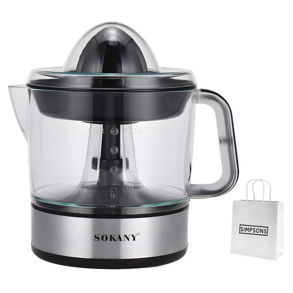 SOKANY JE-623D - 700ml Electric Citrus Juicer Press 45W + SIMPSONS Gift Bag