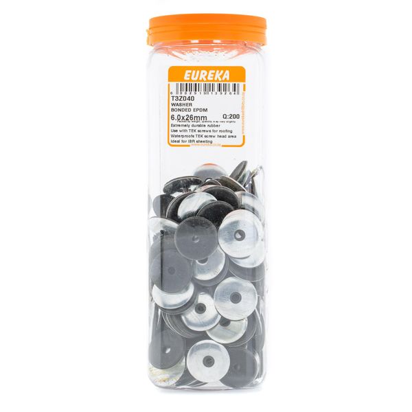 EUREKA Bonded Washer EPDM 6 x 26mm Q:200 T3Z040