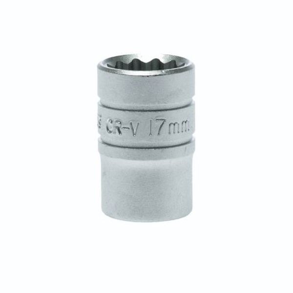 TengTools - 1/2" Drive 12 Point Socket 17mm - M120517-C