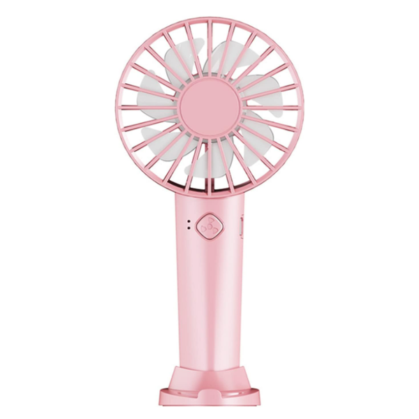 600mAh Mini Hand Held Fan with 3 Speeds 7 Blades