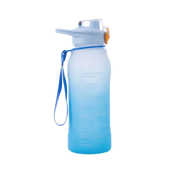 Reusable Frosted Gradient Motivational Drinking Bottle