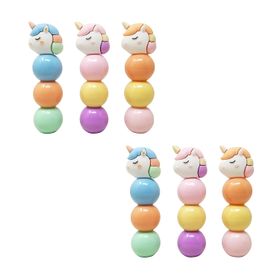 Unicorn Highlighter for Kids and Adults - 6 Pack Assorted Colours ...