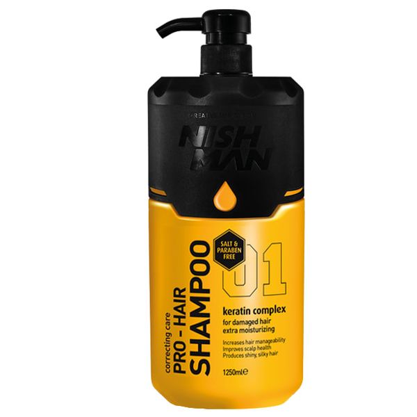 Nishman Salt &amp; Paraben Free Shampoo 1250ML
