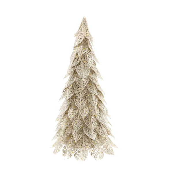Gold Leaves Tabletop Christmas Tree- 33cm