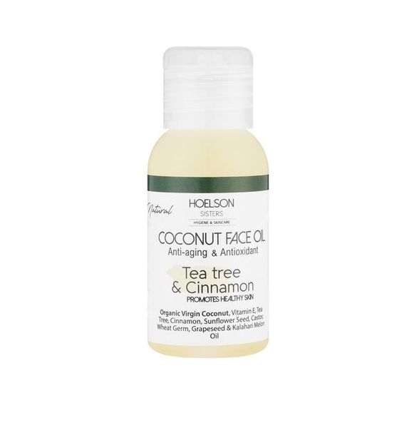 Hoelson Sisters - Coconut Face Oil - Tea Trea and Cinamon