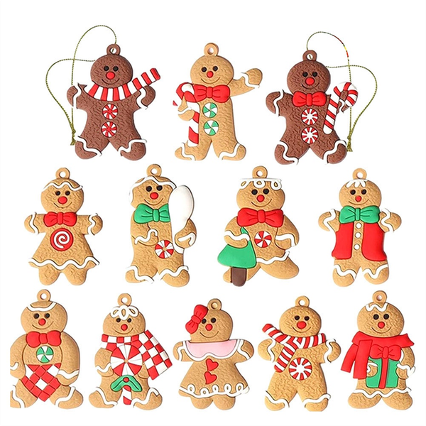 12Pcs Ornaments For Christmas Tree Hanging Decorations