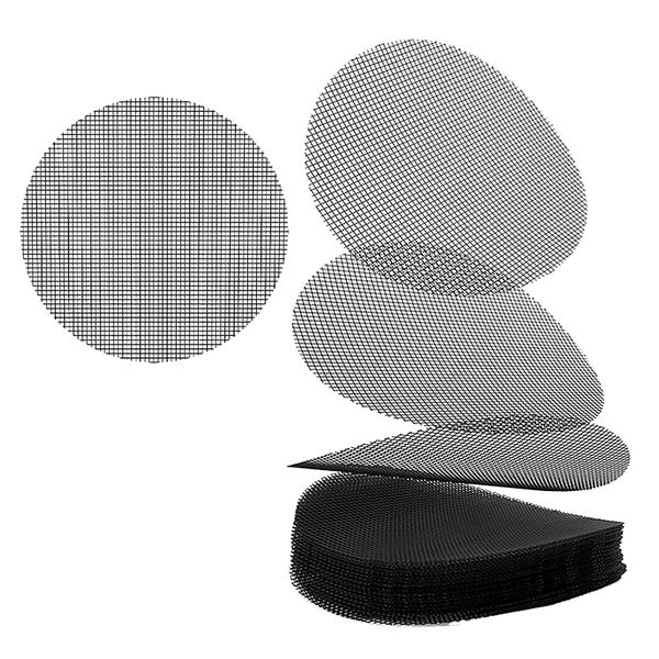 100 Pack 10CM Round Pot Bottom Mesh Filters