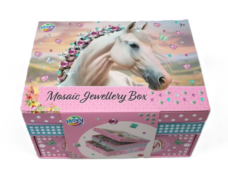 Moxy Horse Themed Mosaic Jewellery Box