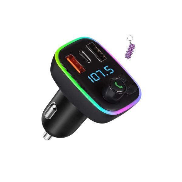 MP32 Car FM Modulator And MP3 Player With 2 USB + PD And A Keyholder