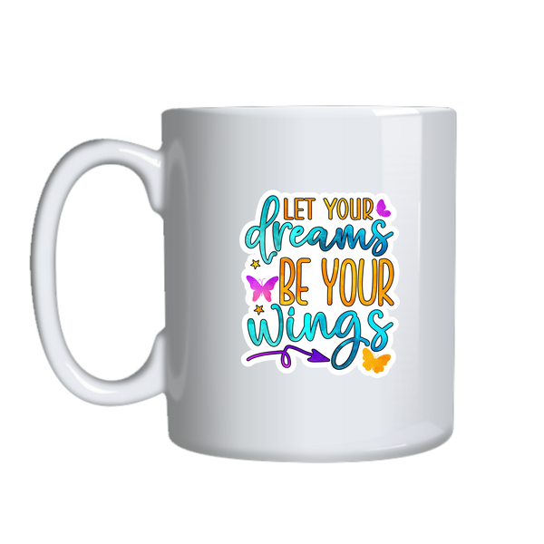 Dreams Coffee Mugs Trendy Positive Vibes Graphic Cup Birthday Present 032