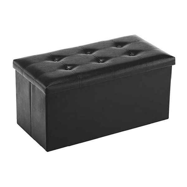 Youdesure Leather Storage Ottoman Bench