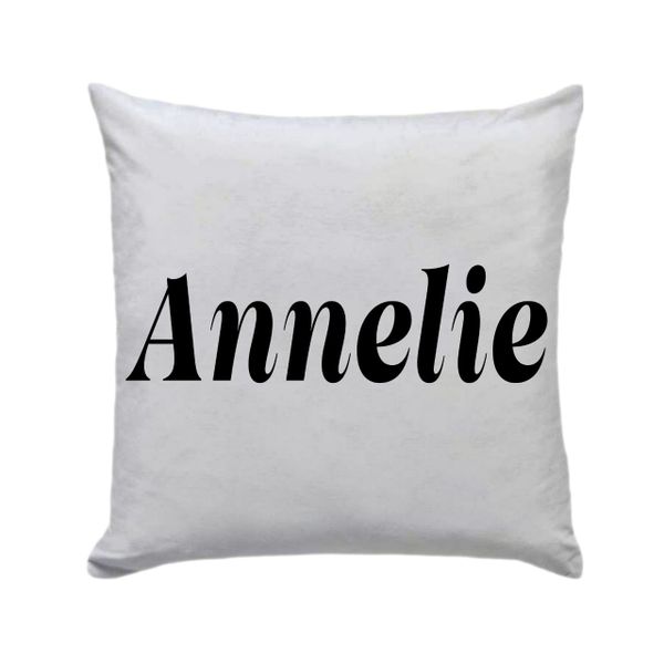 Annelie 30 x 30cm - Cushion/pillow with Vinyl Letters gift present