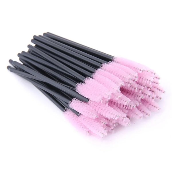 Makeup Brushes Pink Crystal Eyelashes Brush Reusable Fake Lashes 50