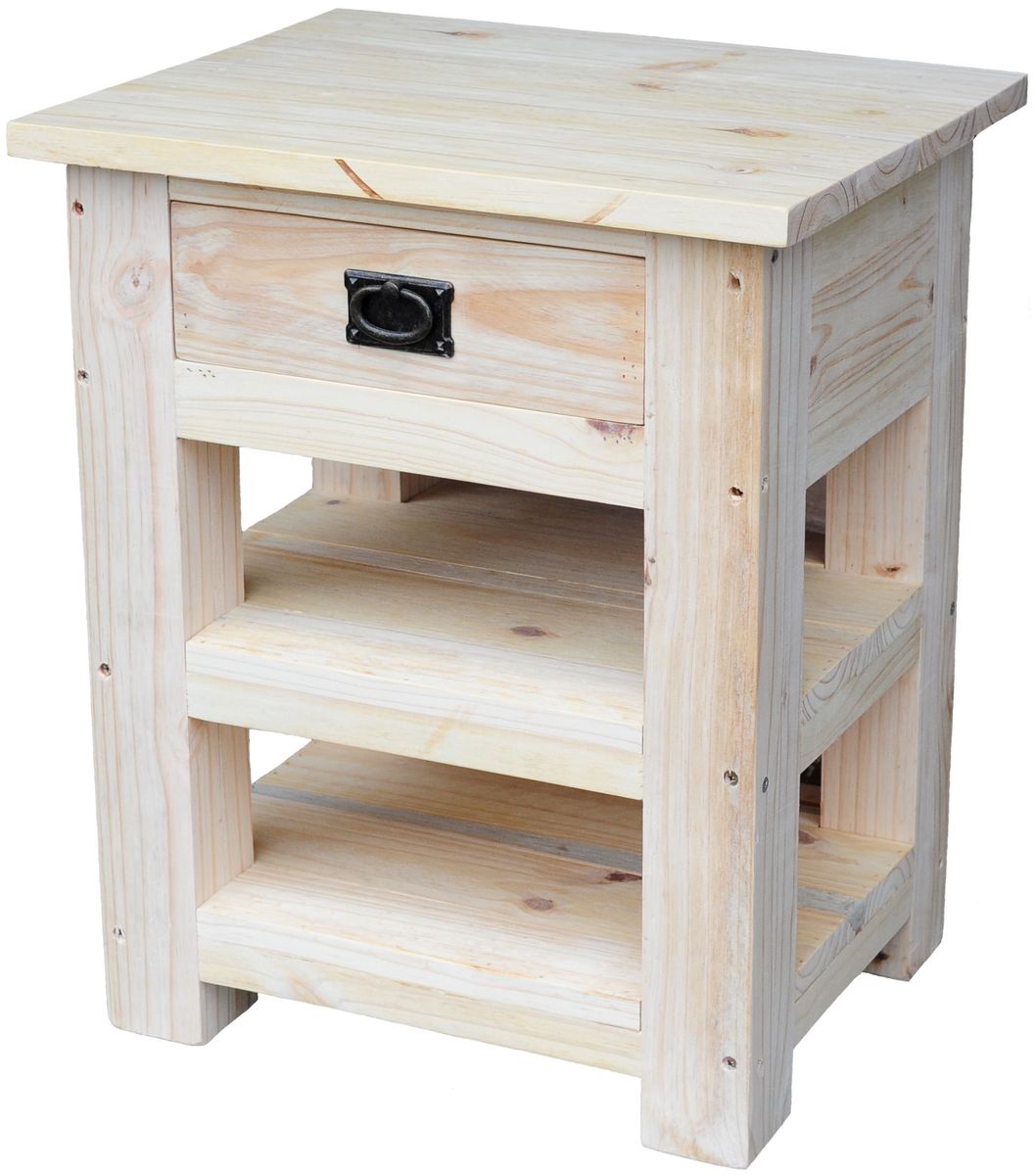 Chirume Rustic, Bulky Bedside/Side Table/Pedestal/Nightstand crafted Wood Shop Today. Get it
