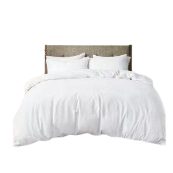 Classic White 3-Piece Duvet Cover Set - Lightweight Microfibre