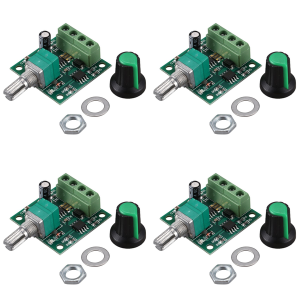 4X Low Voltage DC PWM Motor Speed Controller Module 1 8V 3V-5V-6V 12V 2A