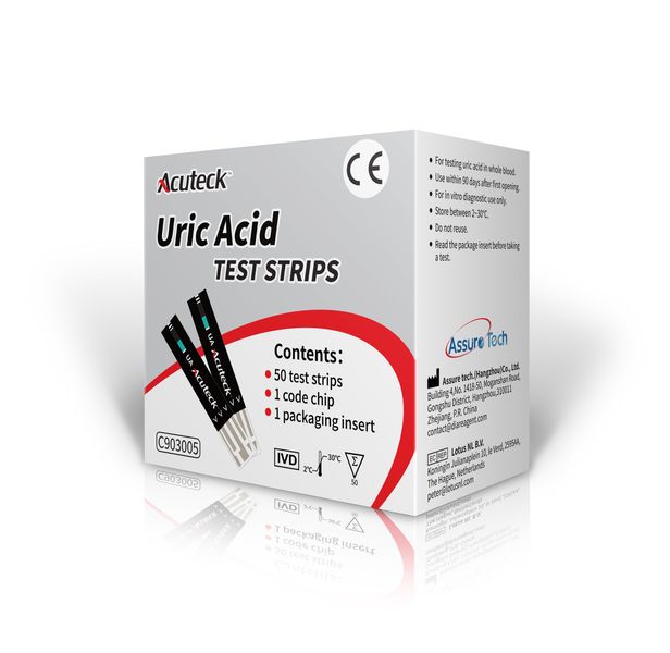 AcuTeck MultiGX Uric Acid Test Strips 50's