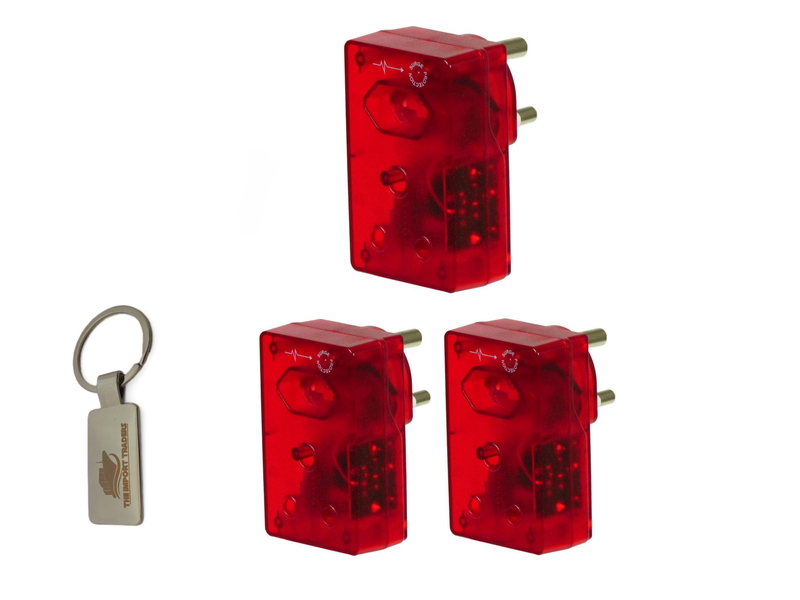 Pack Of 3 Load Shedding Power Surge Protector With TIT Keychain