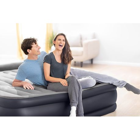 Grey Intex Delux Dura Beam Plus Pillow Rest Queen Sized Airbed with Pump Shop Today. Get it Tomorrow takealot