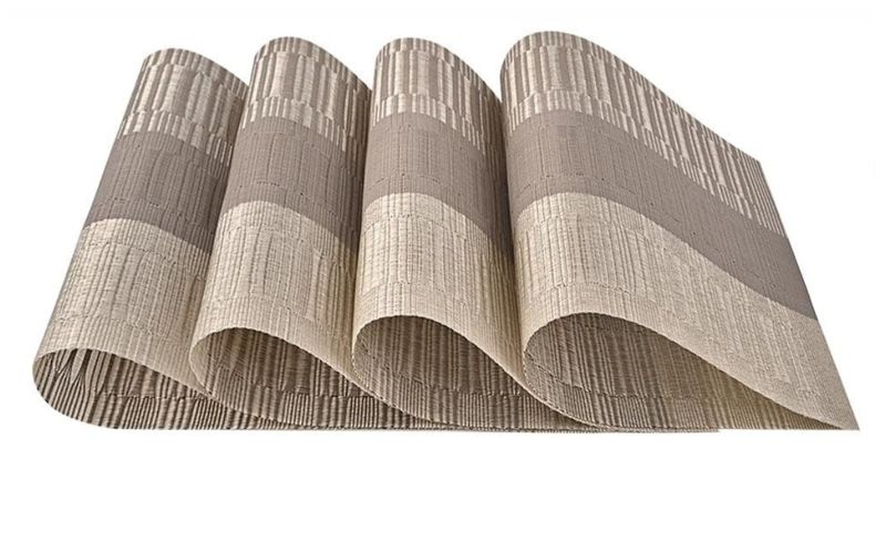 Heat-Resistant Washable PVC Placemats Table Mats-4PCS