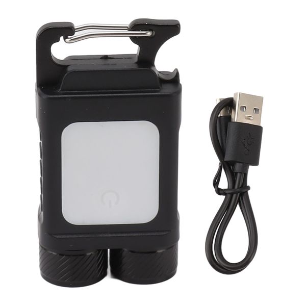 800LM USB Rechargeable LED Keychain Flashlight
