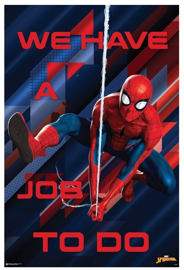 Marvel SpiderMan Job To Do Poster Shop Today. Get it Tomorrow