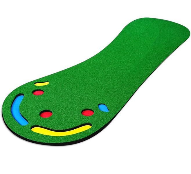 PGM Golf Putting Green Putting Turf Mat 3mX90cm Built in Slope -GL002