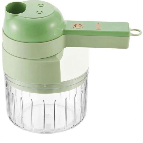 4-in-1 Electric Vegetable Cutter - Handheld Food Processor &amp; Garlic Chopper